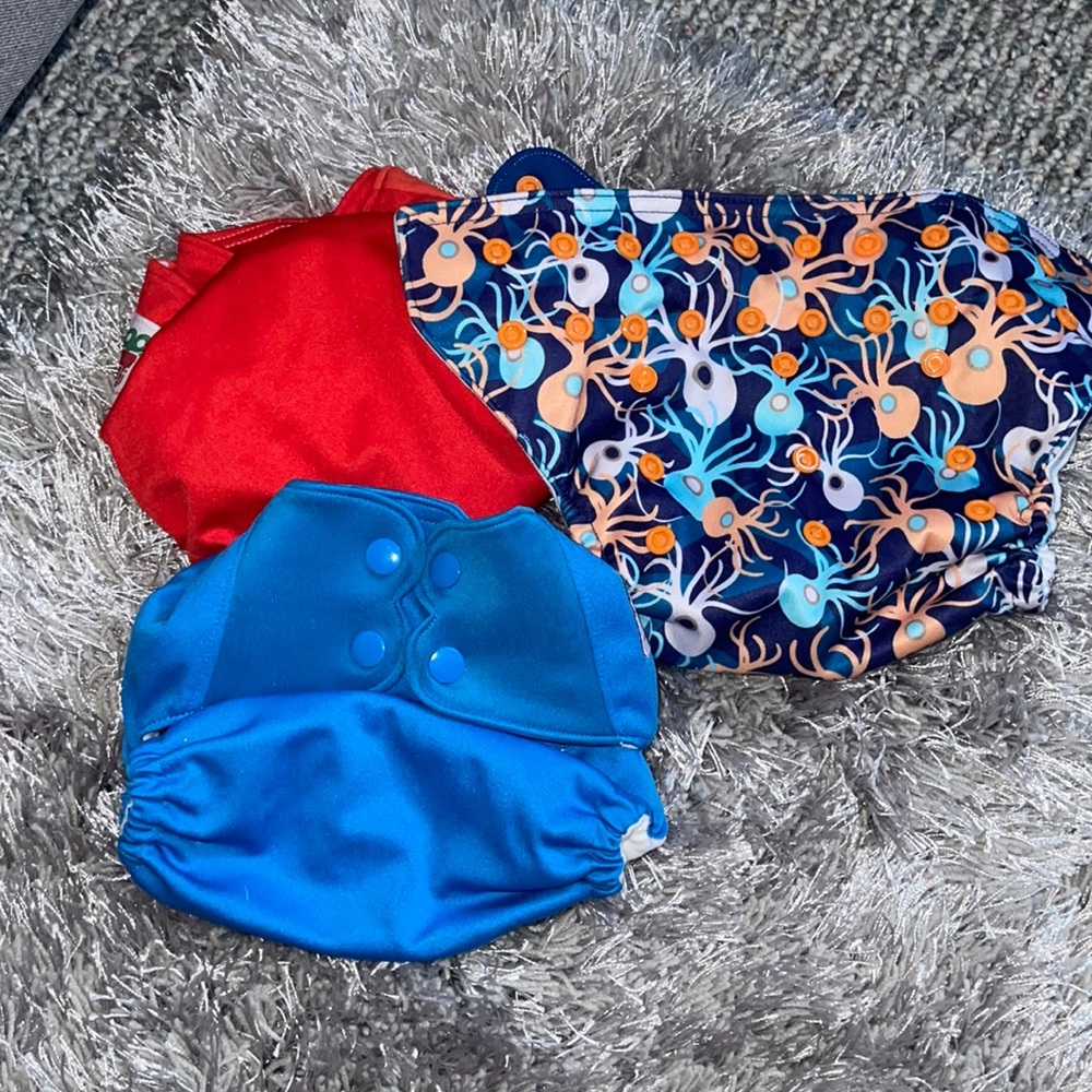 3 ELF 1 open end pocket diapers